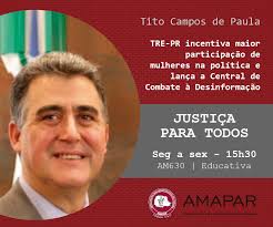 TRE-PR incentiva maior participação de mulheres na política e lança a  Central de Combate à Desinformação