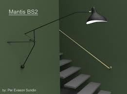 68 cm / 26,8 in horizontal rotation: Mantis Bs2 Lamp 3d Cad Model Library Grabcad