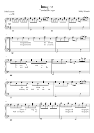 Imagine Piano Accompaniment Sheet Music For Piano Solo Musescore Com