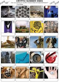 While the puzzling questions seem to defy all logic, they're actually . Cryptic Number Ones Picture Quiz Pr2199
