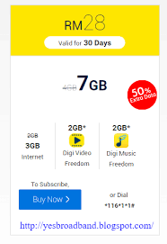 The best prepaid plan in town. Yes Broadband Review Blog Digi Prepaid Monthly Rm28 Internet Plan