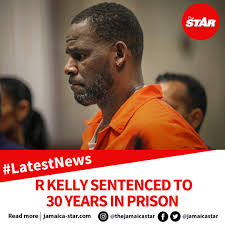 LatestNews: International R&B artiste R. Kelly has been sentenced to 30  years in prison for using his fame to subject his fans to systematic sexual  abuse. More details soon. 📸: AP