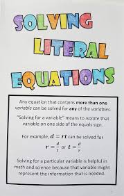 Engage Your Students In Note Taking With Coloring 1 1 2 Pages Of Notes Great For Interactive Notebook Th Literal Equations Equations Notes Math Lesson Plans