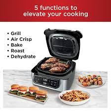 Ninja Foodi 5 In 1 Indoor Grill With Air Fryer Roast Bake Dehydrate Cooking On The Grill Indoor Grill Grilling