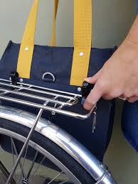 how to attach your bag really easily to your bike bike bag bike panniers bicycle fashion