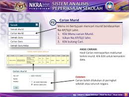 Dibawah ini dikongsikan tarikh penting bagi kemasukan markah peperiksaan dalaman saps pada tahun 2019 bagi sekolah rendah dan juga sekolah menengah. Sistem Analisis Peperiksaan Sekolah Manual Pengguna Ppt Download