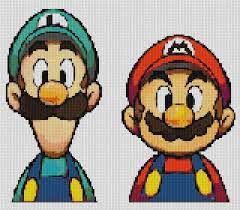 More nintendo geekery in cross stitch form! Mario And Luigi Cross Stitch Pattern Etsy Cross Stitch Stitch Patterns Cross Stitch Patterns