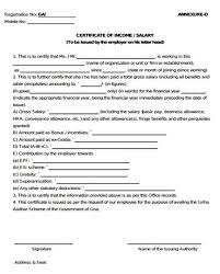 As we all know income certificate is a most usual certificate. Salary Certificate Form Free Word Templates