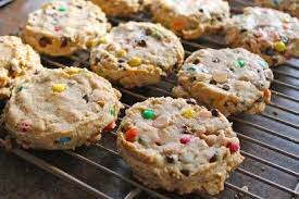 Soft Monster Cookies Recipe Soft Monster Cookies Food Yummy Food