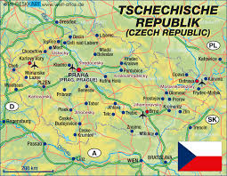 Liste und karte aller 302 skigebiete in tschechien. Karte Von Tschechische Republik Land Staat Welt Atlas De