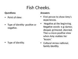 This message is communicated in the short. Fish Cheeks By Amy Tan By The Crafted Creation Tpt