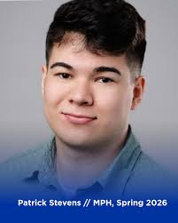 ✓ Another day, another Grad Student Spotlight! In honor of National Public  Health Week and Grad Student Appreciation Week, we are featuring some  amazing MPH grad students. Today's student is Patrick Stevens!