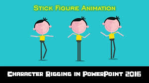 Stick Figure Animation Character Rigging In Powerpoint 2016 Stick Figure Animation Powerpoint Animation Powerpoint