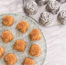 Raspberry Rose Cakes Nordic Ware Recipe Tea Cakes Recipes Tea Cakes Rose Recipes