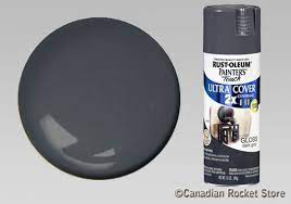 Rust Oleum Gloss Dark Gray Spray Paint 12 Oz 249115 Rust Oleum Canadian Retailer Of Estes Aerotech Quest Rocketarium Madcow Public Missiles Aeropack Loc Precision Perfectflite Jolly Logic Rocket Engines Motors Launch Supplies And