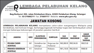 Majlis perbandaran port dickson (mppd) calon yang sesuai untuk mengisi kekosongan jawatan mppd terkini 2019. Jawatan Kosong Di Lembaga Pelabuhan Klang Port Kelang Appkerja Malaysia