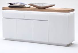 Das klassische sideboard oder die anrichte hat eine höhe von 70 bis 100 cm. Sideboard Romina Matt Weiss Und Eiche Massiv 175 Cm