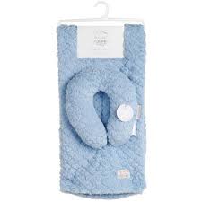 Moreover, these travel pillow blanket set do not make you overheated, which is an often voiced concern. Diamond Plush Baby Blanket Travel Pillow Set Blue Burkes Outlet