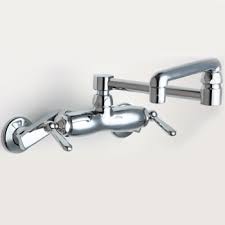 chicago commercial wallmount kitchen faucet