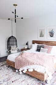 Bohemian bedroom decor has become one of the most coveted aesthetics on pinterest and instagram, but it's simple and bohemian are far from mutually exclusive. Boho Bedroom Pink Hanging Chair Bohohangingchairs Simple Bedroom Remodel Bedroom Simple Bedroom Decor