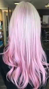 Pastel Pink Hair Pastel Pink Balayage Ombre On Platinum Blonde Hair Used Keune Pink Dalla Pink Blonde Hair Blonde Hair With Pink Highlights Blonde With Pink