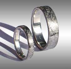 Jordan Told Me He Wants To Get Meteorite Rings Some Lucky Girl Somewhere Better Appreciate That Meteorite Ring Meteorite Wedding Band Mens Wedding Rings