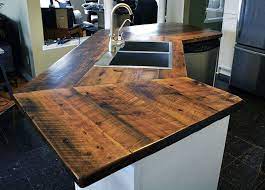 Of course, we also like the look of a clear epoxy coating over a nice hardwood countertop. Diy Butcher Block Countertops Wood Countertops Kitchen Remodel