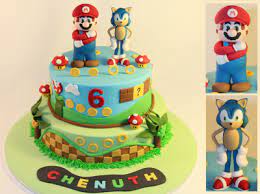 A birthday place super mario sonic the hedgehog shaking hands edible cake topper image abpid27464 average rating: Sonic Birthday Cake Mario Birthday Cake Sonic Cake