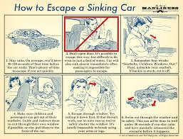 how to escape a sinking car: an