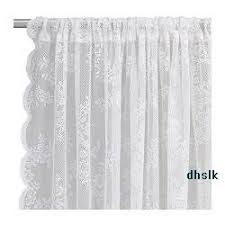 Ikea Alvine Spets White Lace Curtains Drapes Victorian Romantic White Lace Curtains Curtains Drapes Curtains