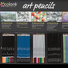 Golf (or library) pencils are 3.5 inches (9 cm) long. Amazon Com Colore Premium Art Pencils Pack 50 Assorted Pencil Set For Coloring Pages Books Colored Watercolor Drawing Charcoal And Metallic Color Pencils For Students Kids Adults School Supplies