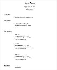 A simple resume template is a ready to use resume template which comes with a simple format and the content details. 35 Resume Templates Pdf Doc Free Premium Templates