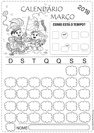 Após colorir seu desenho, você pode tirar uma foto do mesmo e publicar no facebook, twitter ou instagram e usar a hashtag #sejahojediferente assim, não só nossos contamos com sua participa e logo mais novos desenhos para imprimir e pintar. Calendarios Marco 2019 Para Imprimir E Colorir Turma Da Monica