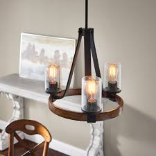 Barrington 3 Light Chandelier Distressed Black Kichler Lighting