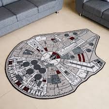 Amazon Com Star Wars Grey Millenium Falcon Rug 59 X 79 Star Wars Bedroom Star Wars Kitchen Star Wars Nursery