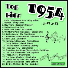 1954 Year Born Music Charts Music Hits Hit Songs