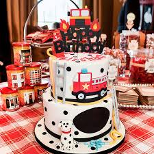 Buy Fire Truck Happy Birthday Cake Topper Perfect For Baby Shower Firefighter Fireman Birthday Party Decorations Online In Usa B085fwby86