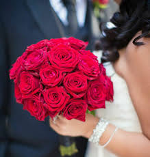 $80 for a simple and elegant yellow or pink rose bouquet Red Roses Wedding Flowers Bridal Bouquet