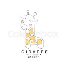 1) giraffes are found in the dry savannas of africa, where they roam among the open plains and woodlands. Giraffe Logo Template Original Design Stock Vector Colourbox