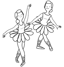 Bailarinas De Ballet Dibujo Para Colorear E Imprimir Se hacen de cuero, lona, o satén suave y tienen suelas finas y flexibles. bailarinas de ballet dibujo para