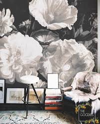 Black And White Flower Wall Mural Large Flowers Wallpaper Floral Bouquet Wall Mural Bronze Wallpaper Flower Wallpaper Vintage Wall Mural Removable Or Traditional 43 Large Flower Wallpaper Bronze Wallpaper Flower Wallpaper