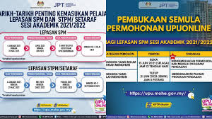 Pin unik id upu terlebih dahulu sebelum mengakses borang permohonan secara online. Pembukaan Semula Permohonan Upuonline Bagi Lepasan Spm Sesi 2021 2022 Mulai 15 Jun Info Awam