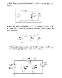 However, in a parallel circuit,. Find The Equivalent Resistance Seen By The Source And Chegg Com