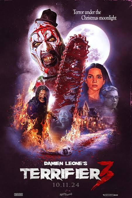 Terrifier 3 movie poster (j) - 11" x 17" inches - Art The Clown Horror