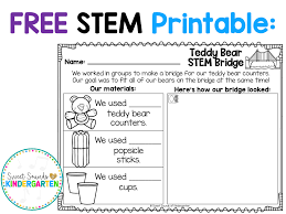 Clever stem activities for kids. Teddy Bear Bridge Stem Challenge