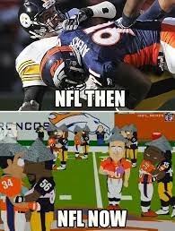The Nfl Then Now Sports Humor Sports Nfl