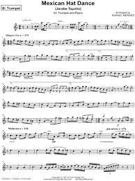 Mexican Folk Song Mexican Hat Dance Trumpet Sheet Music Trumpet Solo In C Major Download Print Sku Mn0113250