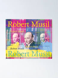 Robert Musil Portrait, famous writer" Poster by Mauswohn