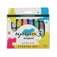 He239102 Daler Rowney System3 Acrylic Paint Set 22ml Assorted Pack Of 6 Hope Education Free shipping on selected items.