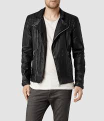 Allsaints Kushiro Leather Biker Jacket Mens Leather Jackets Leather Jacket Men Leather Jacket Jackets Men Fashion